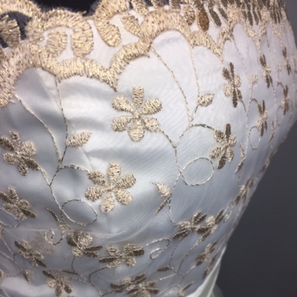 FIESTA Strapless Satin & Tulle Ankle Length Gown - Picture 4 of 5